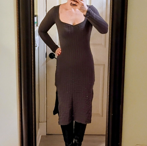 Spell Dresses & Skirts - Spell Bonnie Organic Ribbed Dress Xs